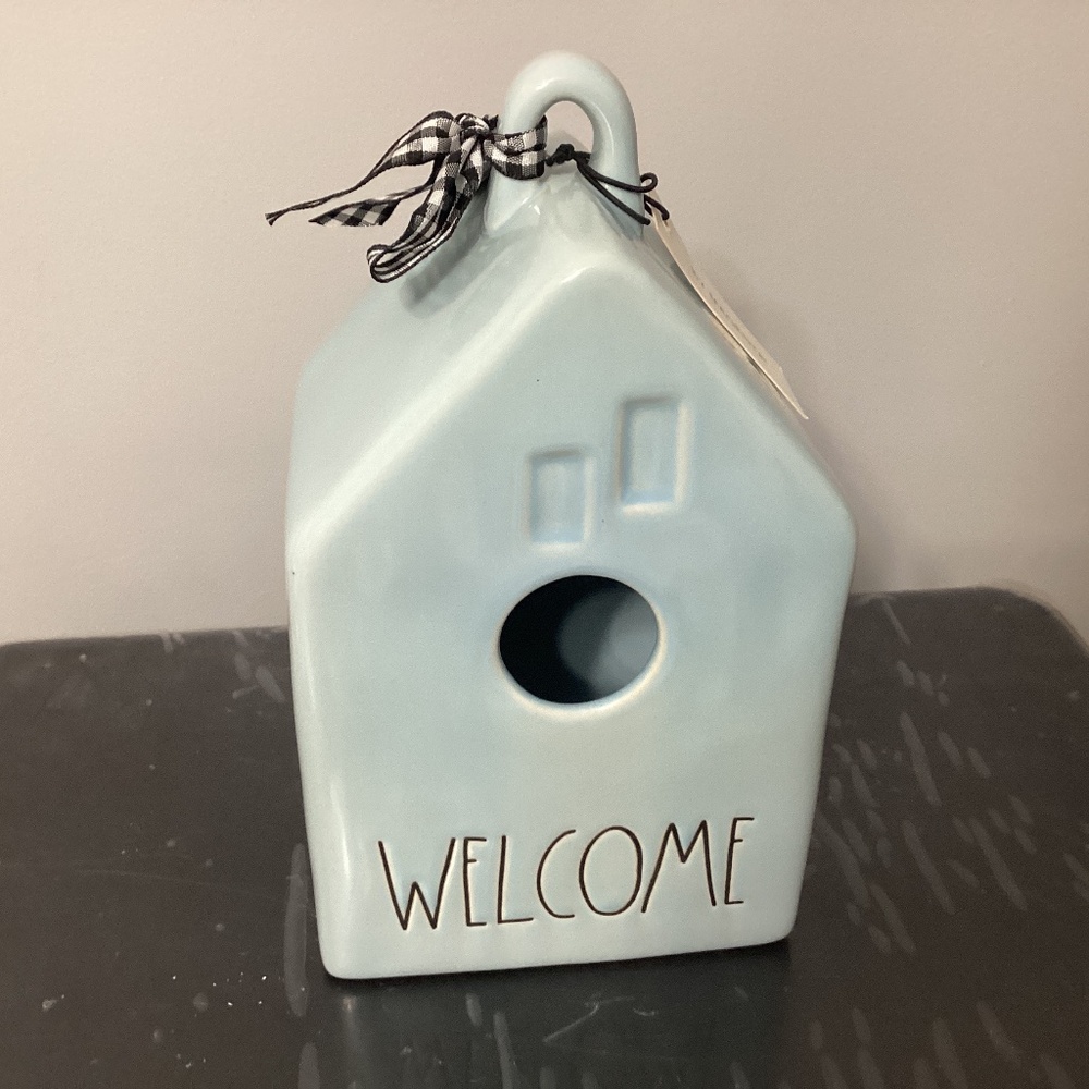 Rae Dunn welcome birdhouse